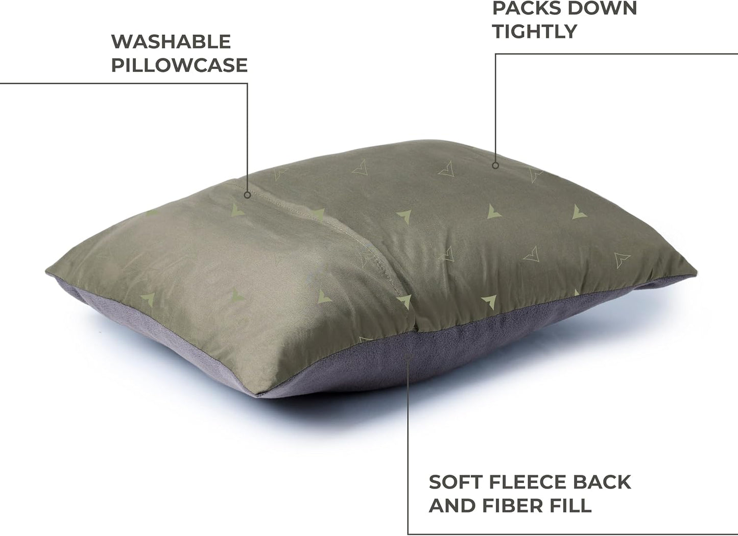 Almohada campamento lavable piedra azul
