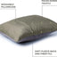 Almohada campamento lavable piedra azul