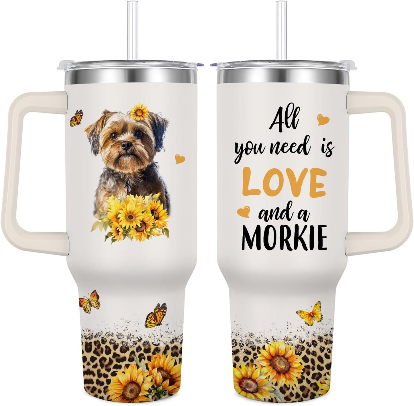 Vaso térmico acero inox 40oz para amantes de perros