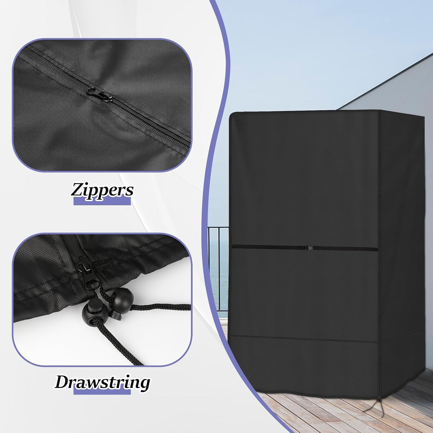 Cubierta sauna impermeable resistente UV para exteriores
