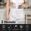 Delantal cocina con bolsillos set 2 para mujer y hombre