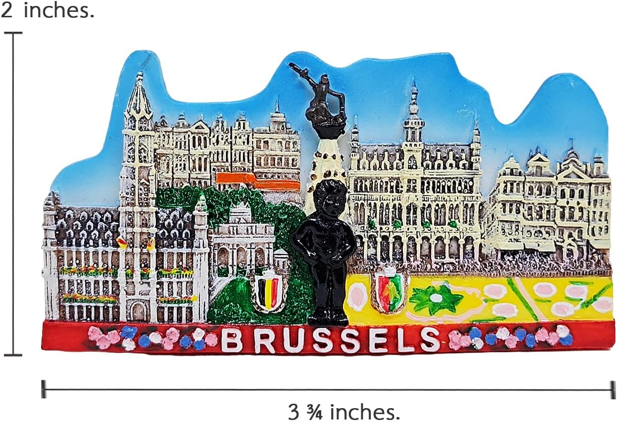 Imán refrigerador resina Manneken PIS Bruselas