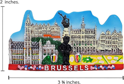 Imán refrigerador resina Manneken PIS Bruselas
