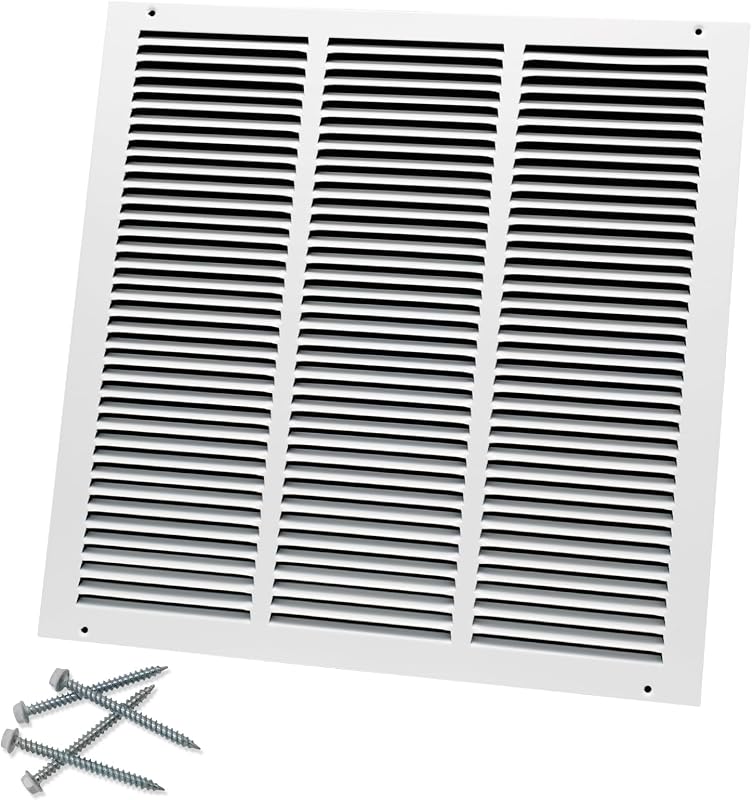Rejilla aire retorno acero 18x18" techo pared