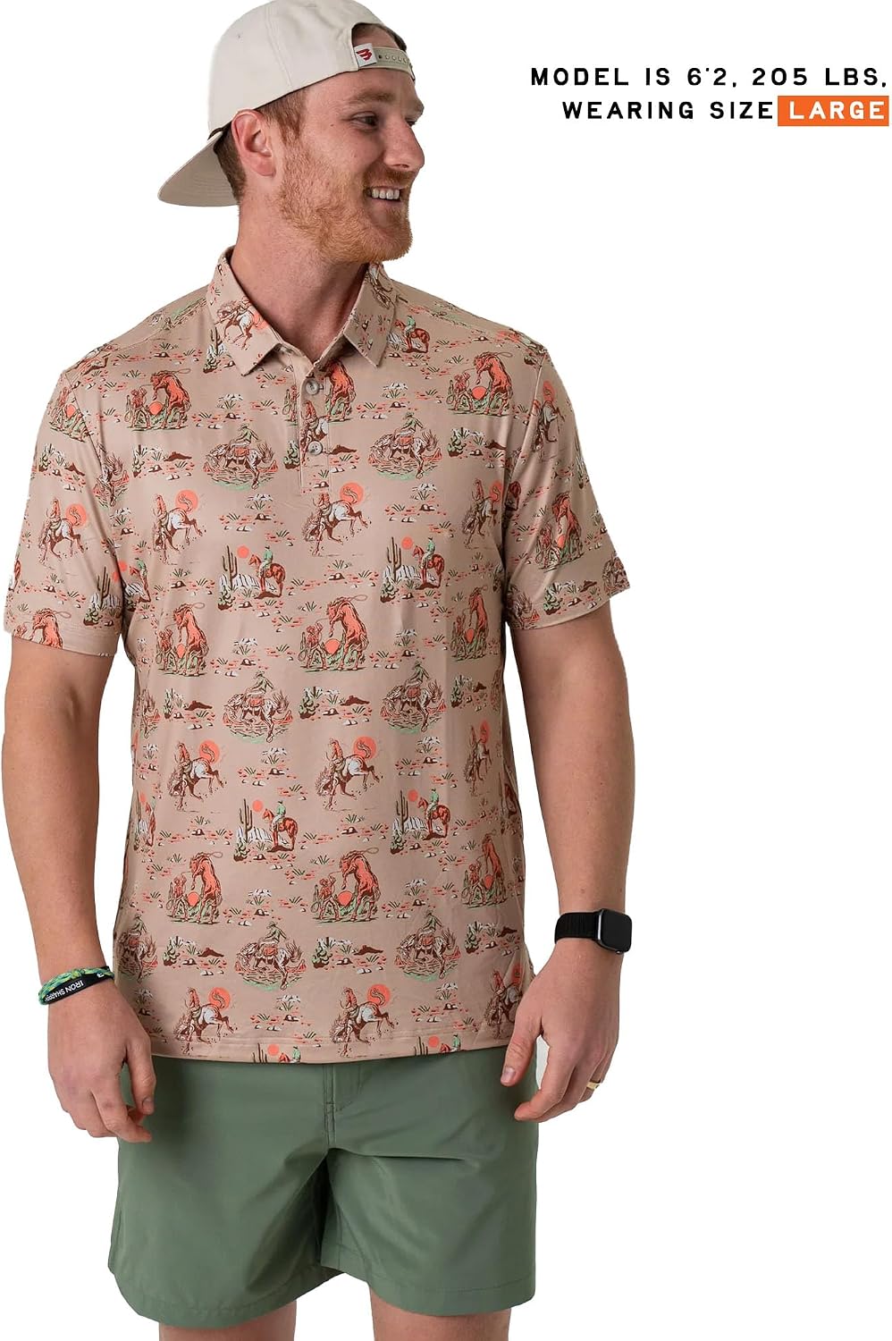 Polo hombre rendimiento secado rápido elástico 4 direcciones