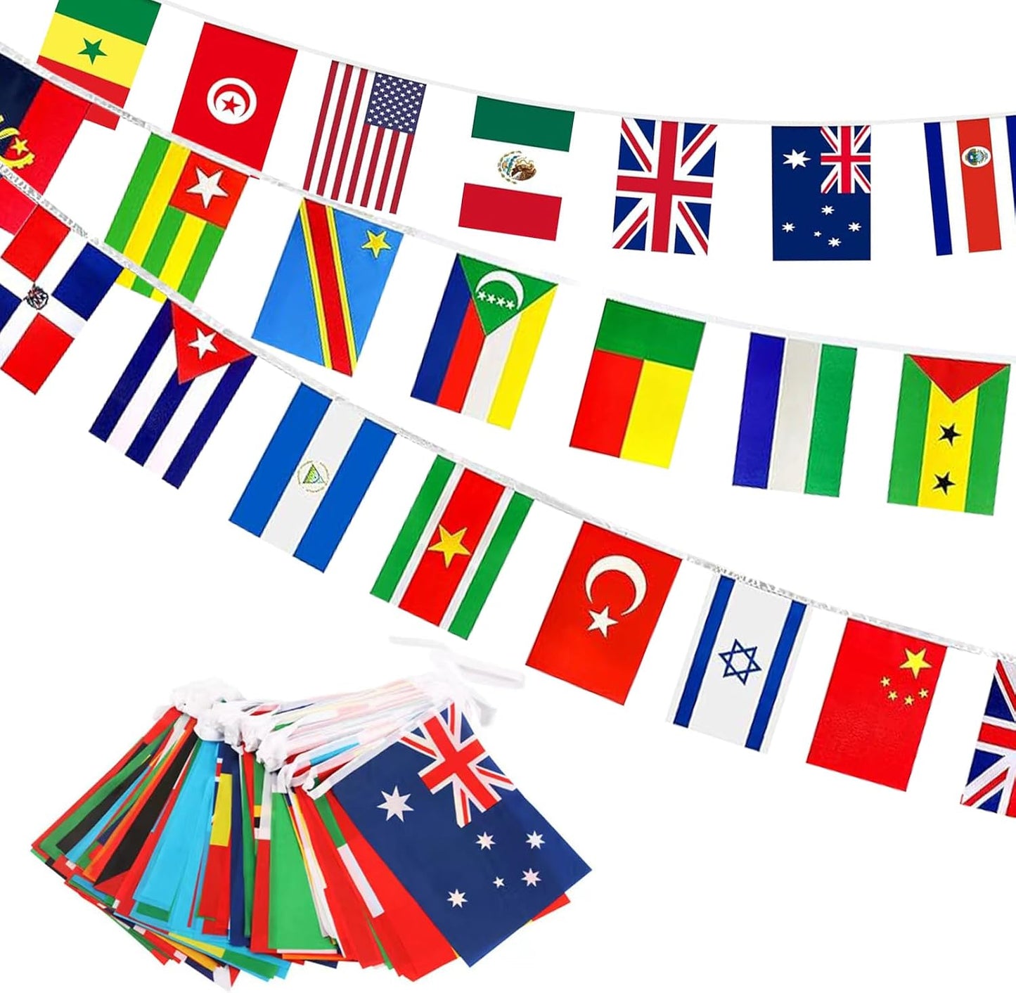 Banderas de 100 países para bares y escuelas