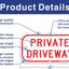 2 Señales privadas aluminio 12x6" UV resistente impermeable