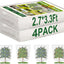 Red para pájaros jardín 4 cubiertas 3.3x2.7" con cordón