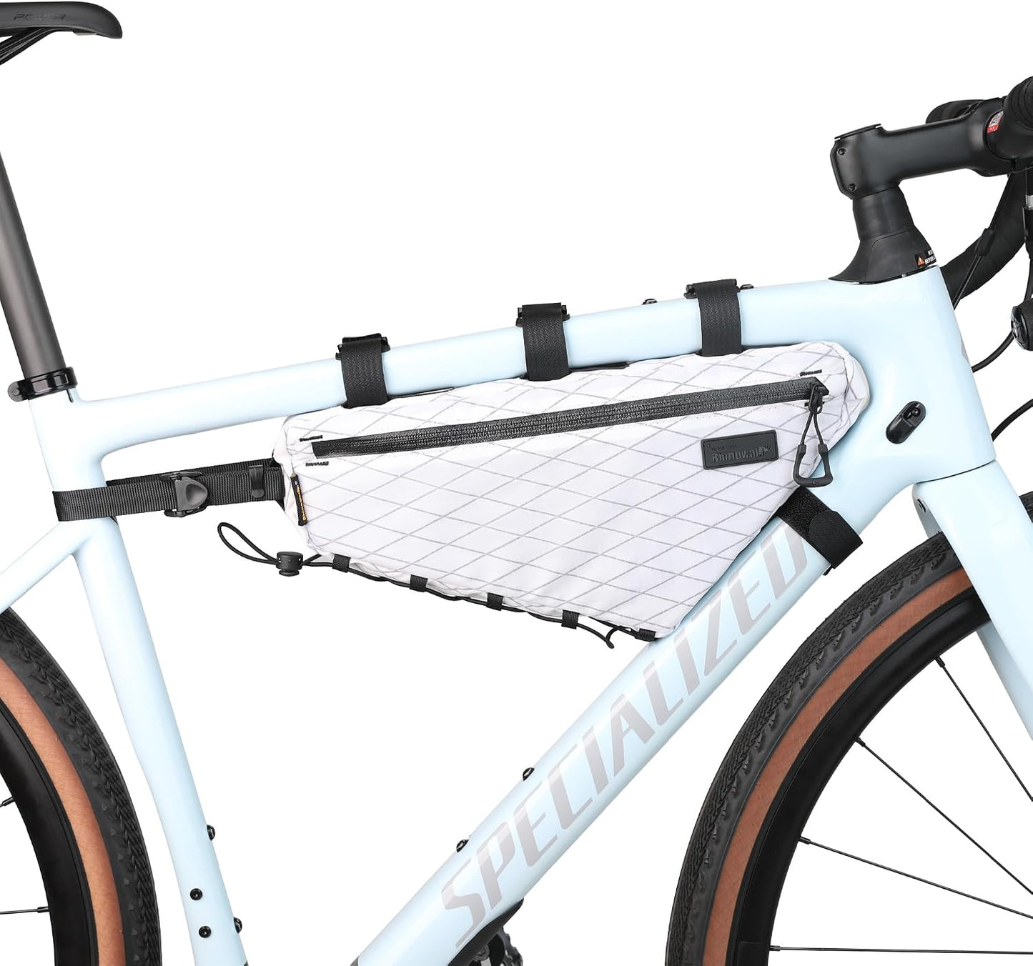 Bolsa bicicleta 2.9L impermeable con puerto y soporte