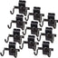 10 Ganchos para Slatwall 3pulg Estante Negro Táctico
