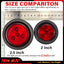 Luces remolque LED redondas 2" 12V impermeables con arandela