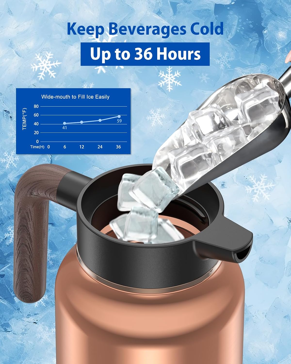 Jarra térmica acero inox 2L dispensador café té agua