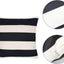 2 Fundas Almohada Impermeables 18x18pulg Rayas Negro Blanco