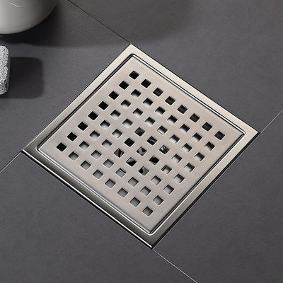 Desagüe ducha cuadrado 6pulg acero inox SUS304 níquel cepillado