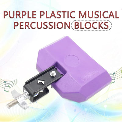 Bloque mermelada 5pulg percusión plástico morado soporte ajustable