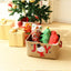 Cesta regalo vacía grande navidad con asas plegable