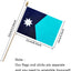 Bandera Minnesota MN en madera 5x8 pulg 12 Pzas