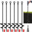 Set 6 anclajes tierra 30pulg hoja espiral toldo