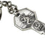 Set llaveros San Cristóbal medallón metal tarjeta oración