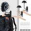 Soporte pared casco motocicleta bicicleta con ganchos