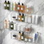 4 Organiz. Maquillaje Pared Plástico 3 Compartimentos