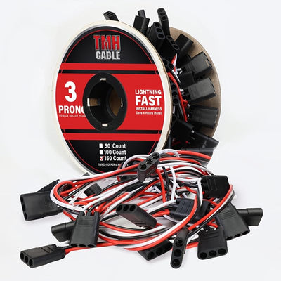 Enchufe triple hembra 3 clavijas 6.5" 150uds