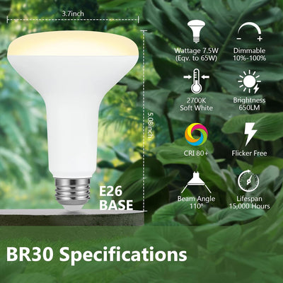 Bombilla LED interior 7.5W reemplazo 65W blanco suave 2700K CRI80