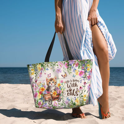 Bolso playa impermeable a prueba de arena para mujer