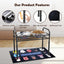 Soporte elevado perro grande 4 alturas 2 cuencos acero inox