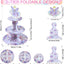 Soporte cupcakes 3 niveles temática floral para fiestas