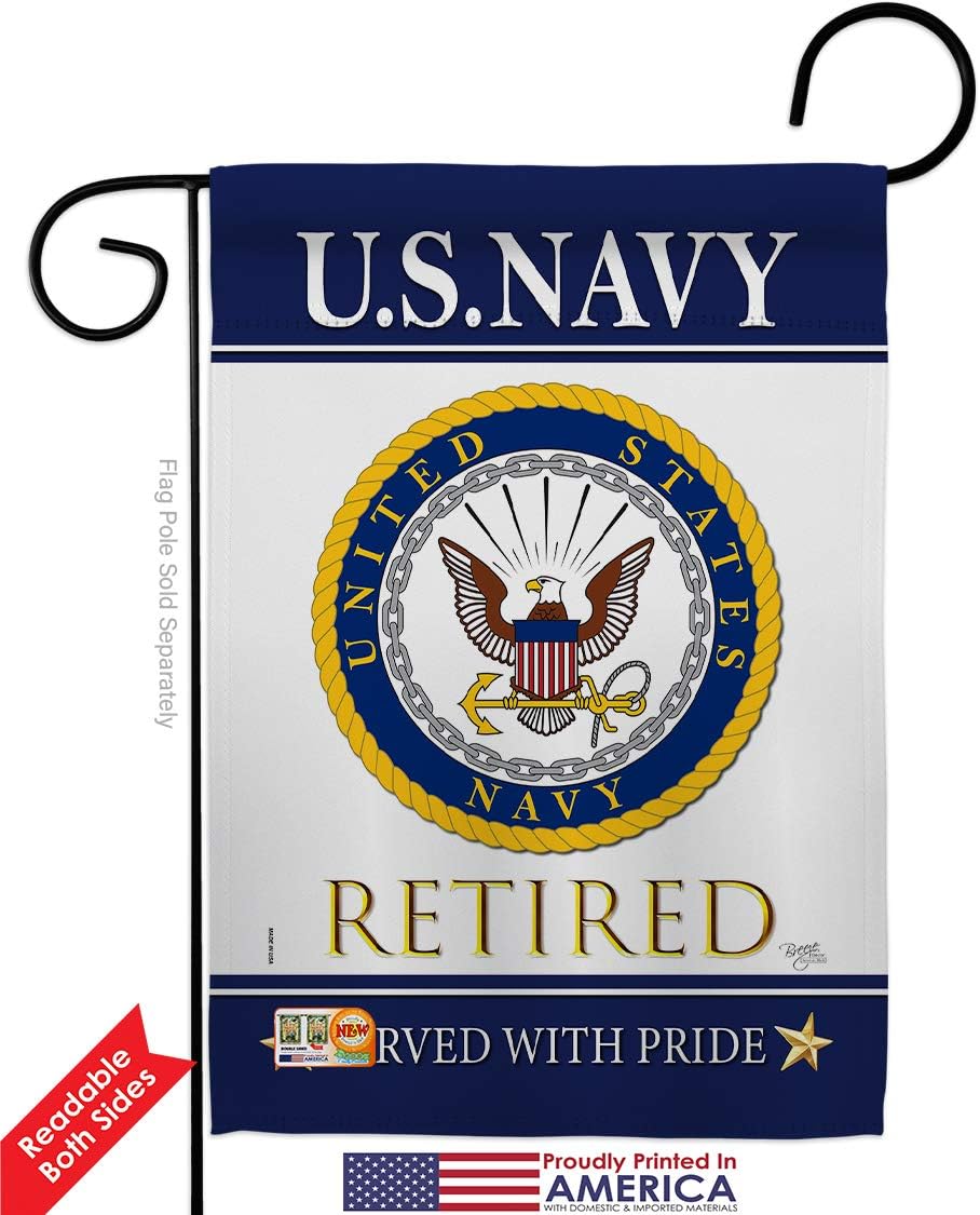 Bandera jardín USN Seabee retirado oficial
