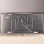 Placa aluminio CAT negro para matrícula