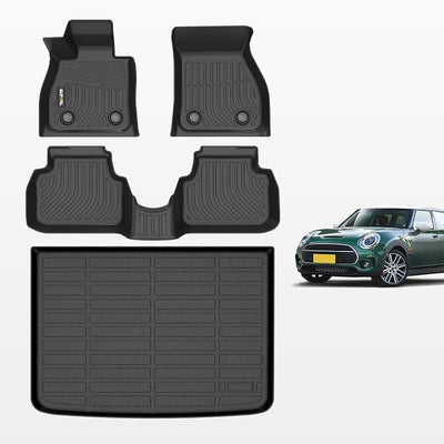 Set alfombrillas TPE antiderrap Mini Clubman 16-24 negro