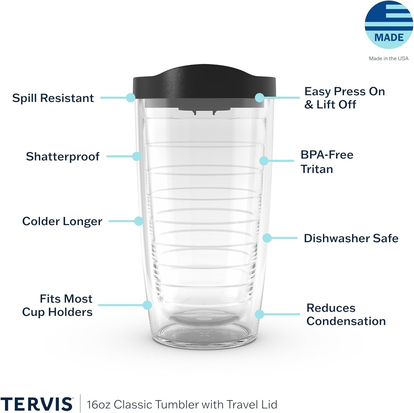 Vaso térmico doble pared Air Force 16oz clásico