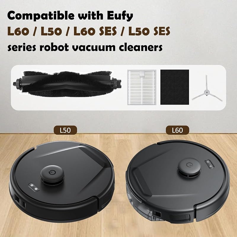Kit accesorios Eufy L60 6 cepillos laterales 1 cepillo rodillo