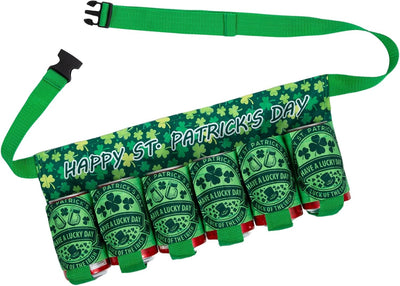 Americana - Cinturón patriótico para bebidas, funda aislada y soportes para botellas