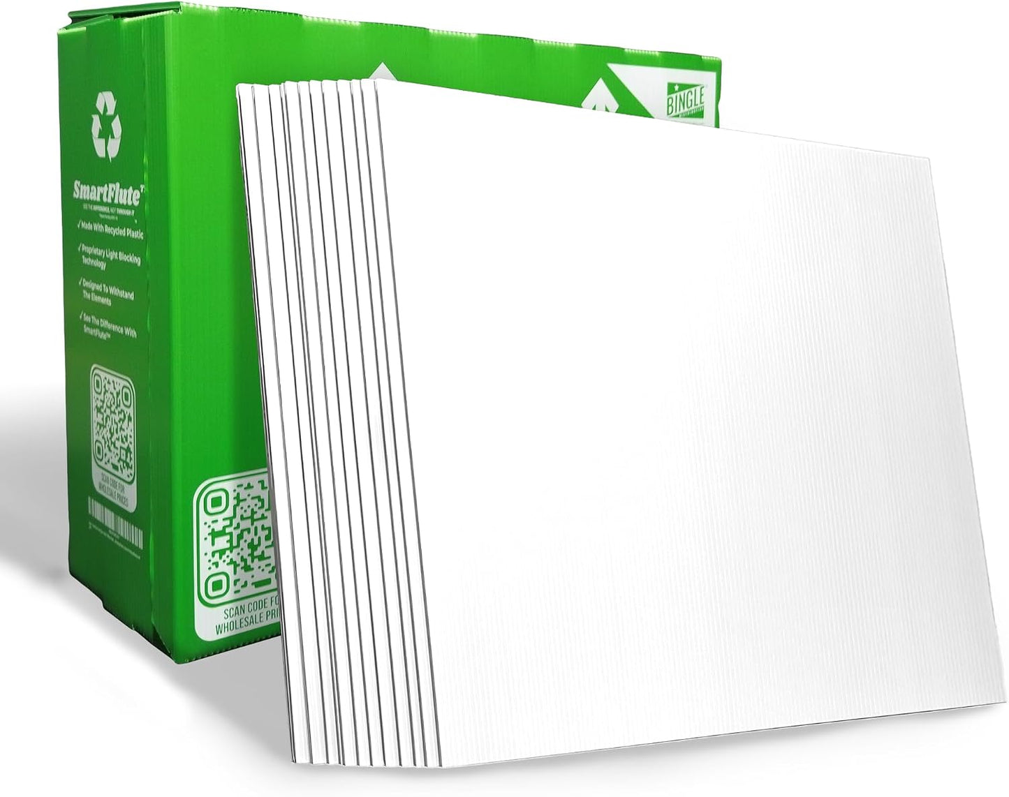 5 Carteles Plástico Estriado 24x18pulg Impermeable