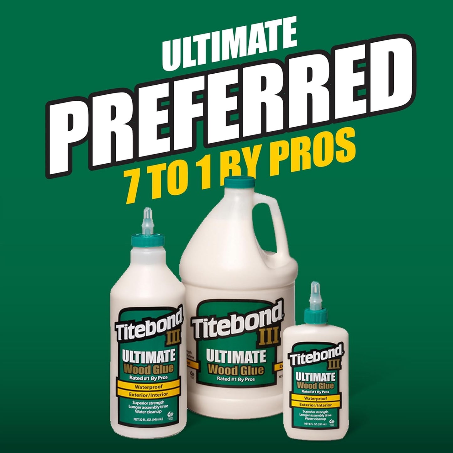 Pegamento madera 1gal pack2 impermeable uso interior y
