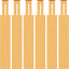 Separadores cajones bambú 2.56" 17-21.8" 6 Pzas