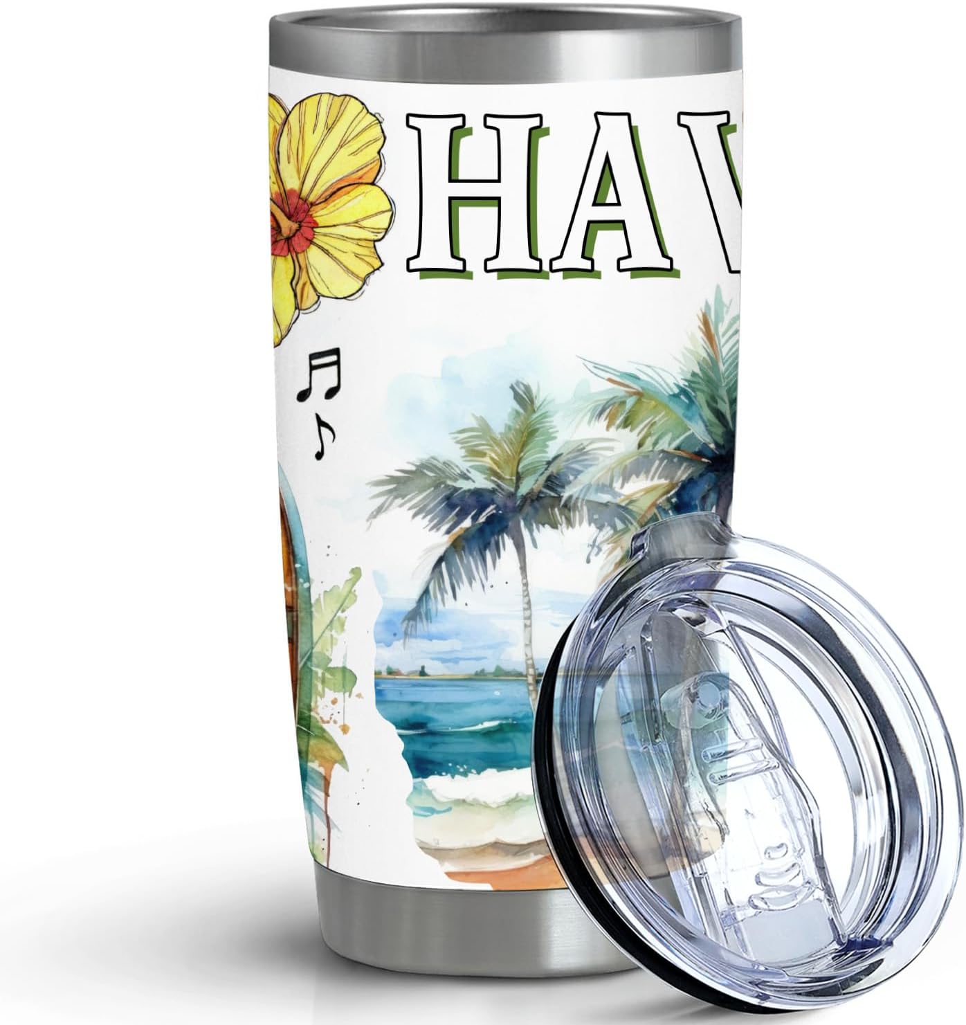 Taza viaje doble pared acero inox 20oz vacío Hawaii