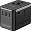 Adaptador enchufe universal 45W con carga rápida 5 puertos