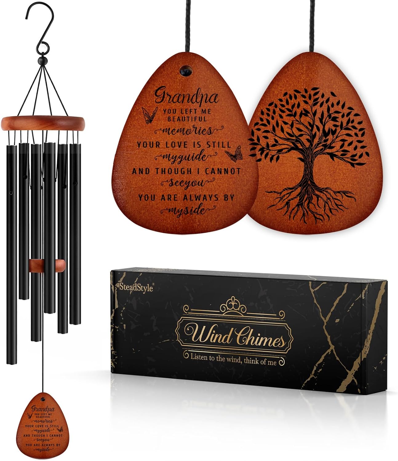 Regalo conmemorativo para abuelo campanillas viento