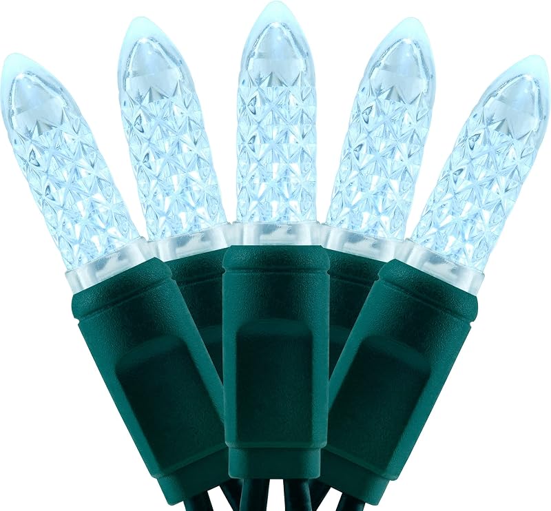 Luces Navidad M6 blancas frías 100uds 33 ft cert UL