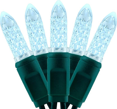 Luces Navidad M6 blancas frías 100uds 33 ft cert UL