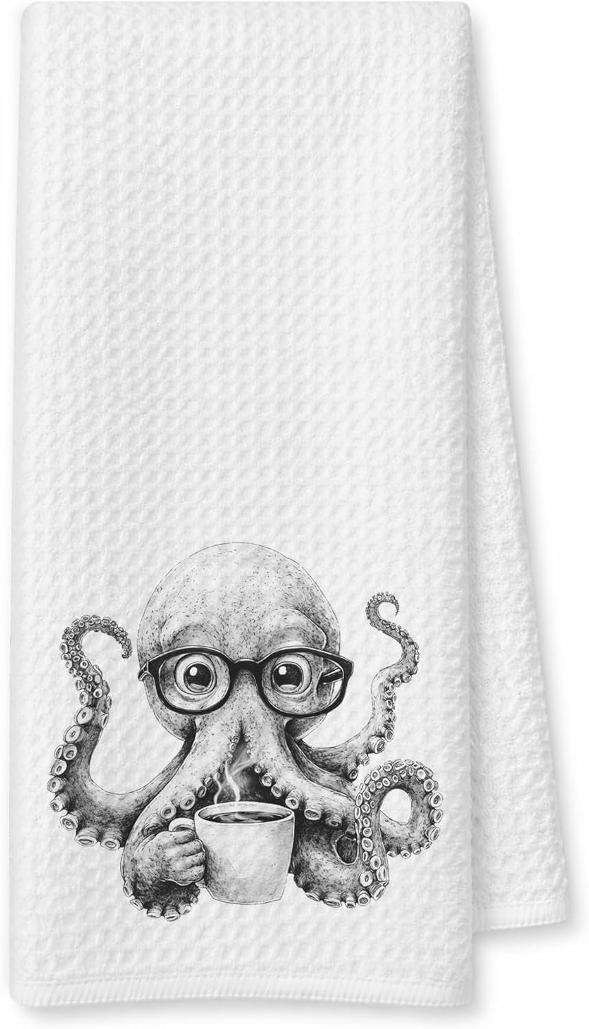 Toalla cocina regalo pulpo decoración náutica