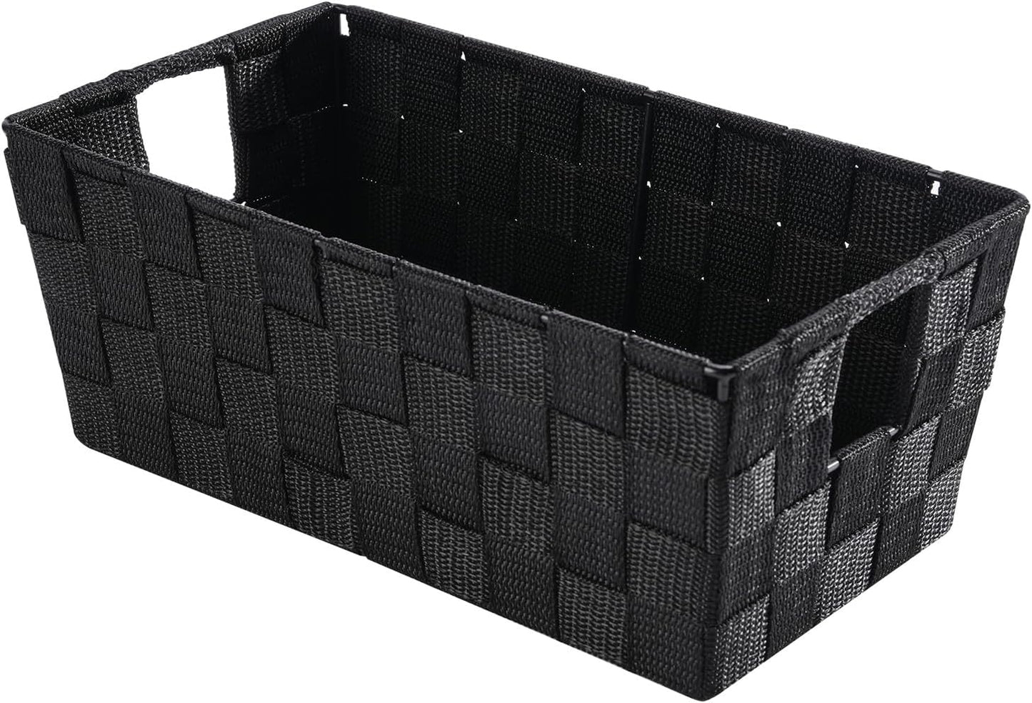 Bolsa tejida para estante negra