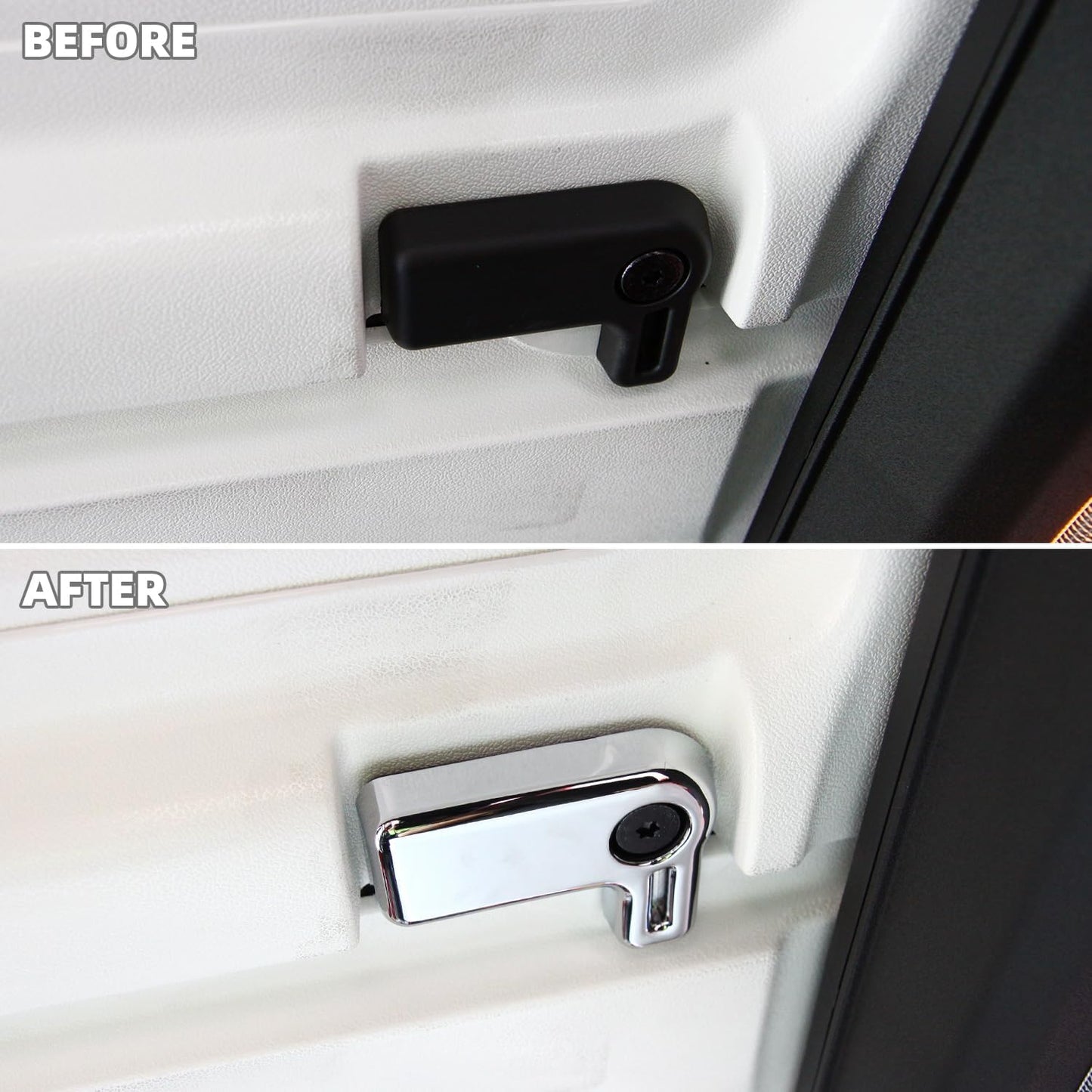 Cubierta perilla interruptor techo 4pzas comp Jeep JK 07-18 cromado
