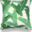 Funda almohada decorativa lona verde selva 18x18"