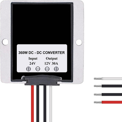 Convertidor DC 24V a 12V 30A para carrito golf