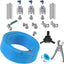 Kit tuberías aire comprimido 3/4" x100ft aluminio HDPE azul